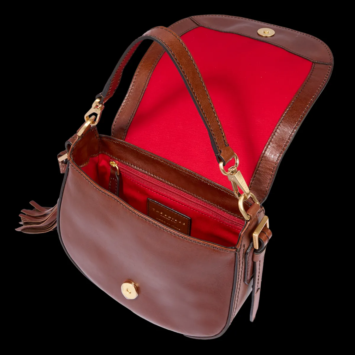 Borsa tracolla pelle con catena-The Bridge Outlet
