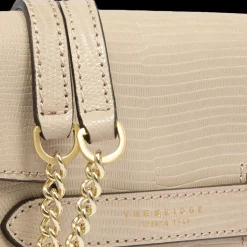 Borsa tracolla pelle con catena stampa lizard-The Bridge Online