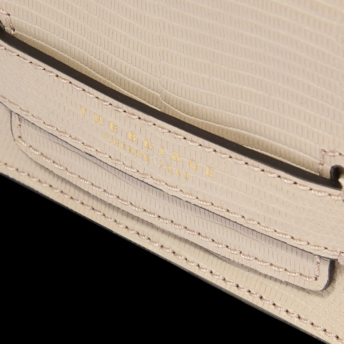 Borsa tracolla pelle con catena stampa lizard-The Bridge Online