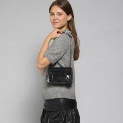 Borsa tracolla pelle con catena-The Bridge Best