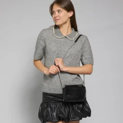 Borsa tracolla pelle con catena-The Bridge Best