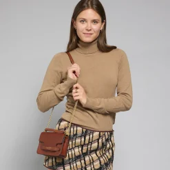 Borsa tracolla pelle con catena-The Bridge New