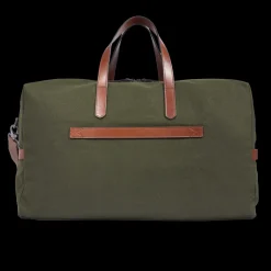 Borsone in pelle e tessuto medium size-The Bridge Outlet