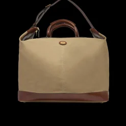Borsone in pelle e tessuto big size-The Bridge Discount