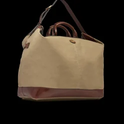 Borsone in pelle e tessuto big size-The Bridge Discount