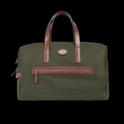 Borsone in pelle e tessuto small size-The Bridge Sale