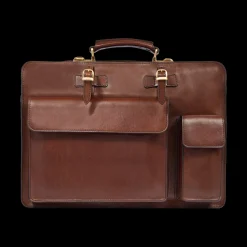 Cartella di pelle uomo con tracolla-The Bridge Discount