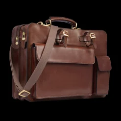 Cartella di pelle uomo con tracolla-The Bridge Discount