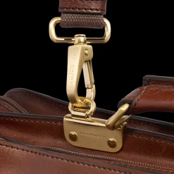 Cartella di pelle uomo con tracolla-The Bridge Discount