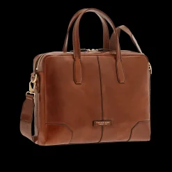 Cartella di pelle uomo con tracolla-The Bridge Outlet