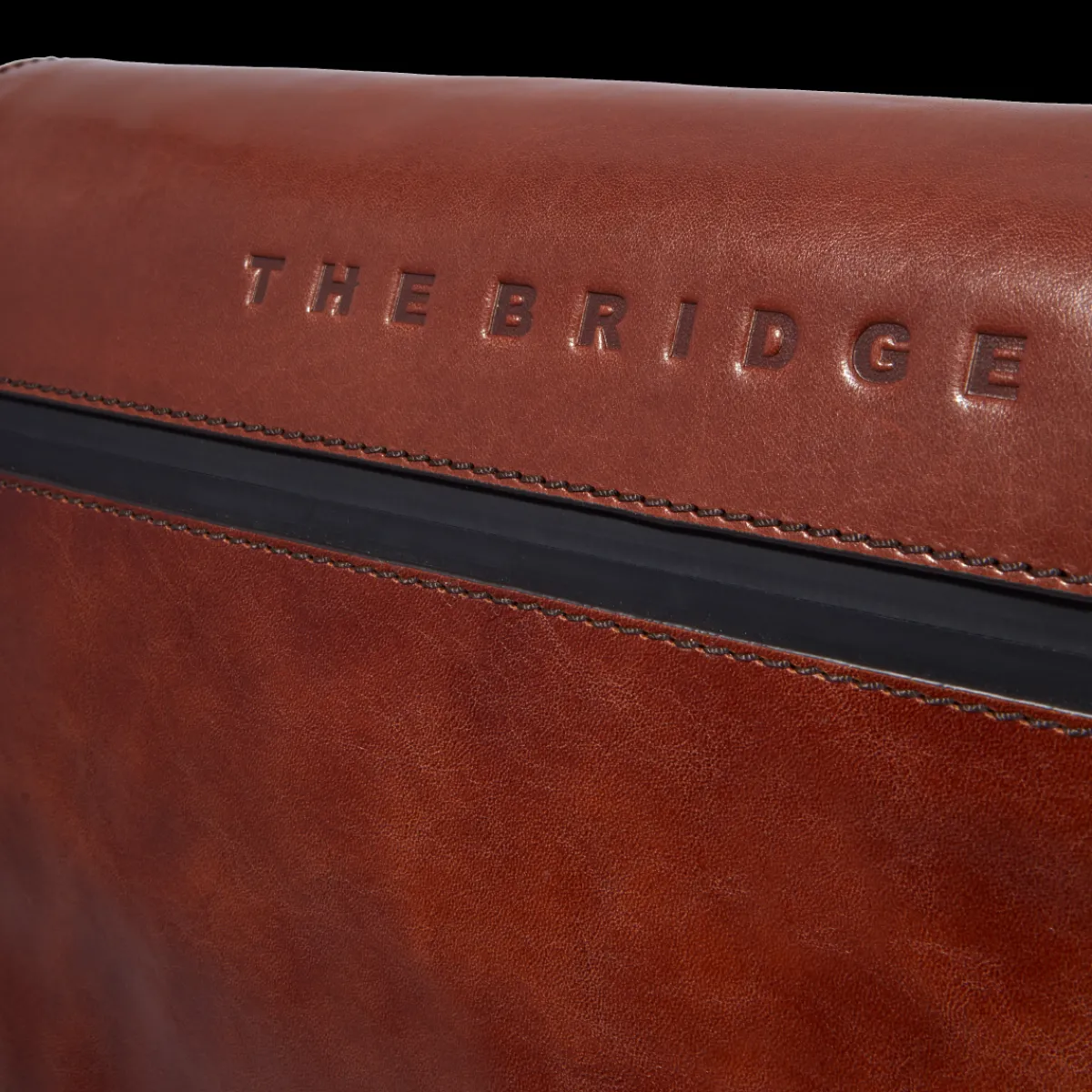 Cartella di pelle uomo porta pc con tracolla-The Bridge Outlet