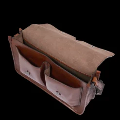 Cartella in pelle con tracolla-The Bridge Discount