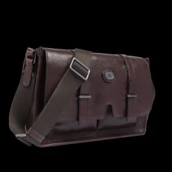 Cartella in pelle con tracolla-The Bridge New