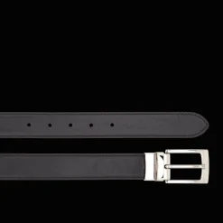 Cintura in pelle uomo reversibile nero/marrone-The Bridge Sale