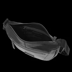 Marsupio uomo in pelle con zip frontale-The Bridge Sale