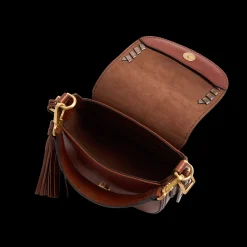 Pearl District Holiday Edition - Borsa a tracolla in pelle con dettagli bronzo-The Bridge Best