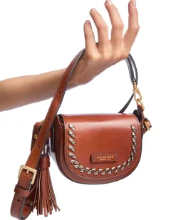 Pearl District Holiday Edition - Borsa a tracolla in pelle con dettagli bronzo-The Bridge Best