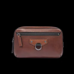 Pochette uomo in pelle con zip-The Bridge New