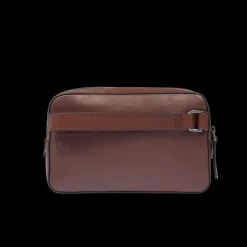 Pochette uomo in pelle con zip-The Bridge New