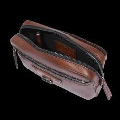 Pochette uomo in pelle con zip-The Bridge New