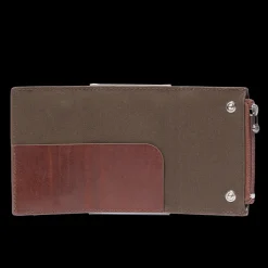 Portacarte in pelle a scatto con protezione rfid-The Bridge Best