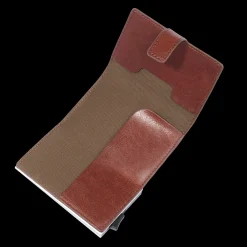 Portacarte in pelle a scatto con protezione rfid-The Bridge Online