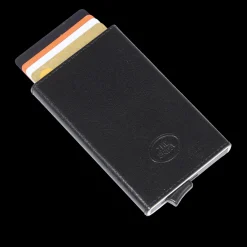 Portacarte in pelle a scatto con protezione rfid-The Bridge Sale