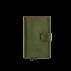 Portacarte in pelle a scatto con protezione RFID-The Bridge Best