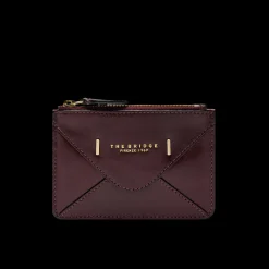 Portacarte in pelle compatto con zip-The Bridge Best