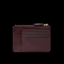 Portacarte in pelle compatto con zip-The Bridge Best