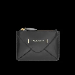 Portacarte in pelle compatto con zip-The Bridge Discount