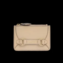 Portacarte in pelle donna con zip-The Bridge