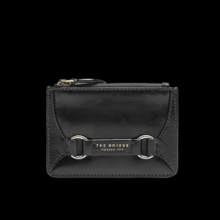 Portacarte in pelle donna con zip-The Bridge Hot