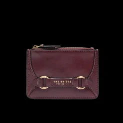 Portacarte in pelle donna con zip-The Bridge Hot