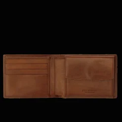 Portafogli di pelle da uomo con portamonete-The Bridge Discount