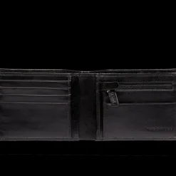 Portafogli di pelle da uomo con portamonete-The Bridge Outlet