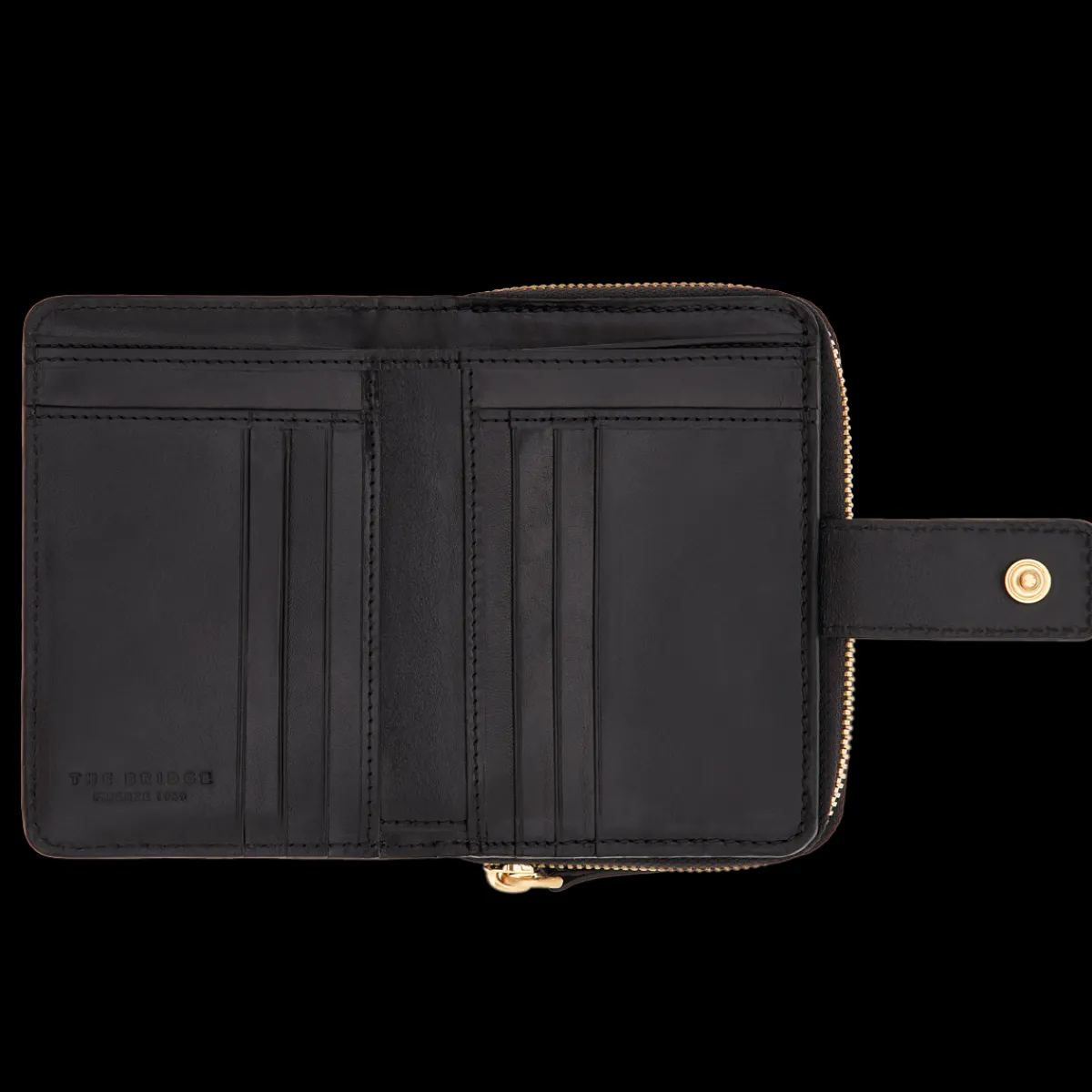 Portafogli in pelle donna con portamonete-The Bridge New