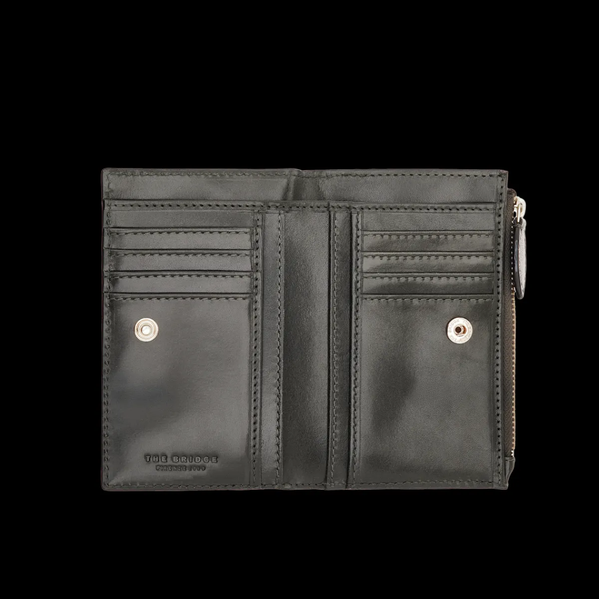 Portafogli in pelle donna con zip-The Bridge Clearance