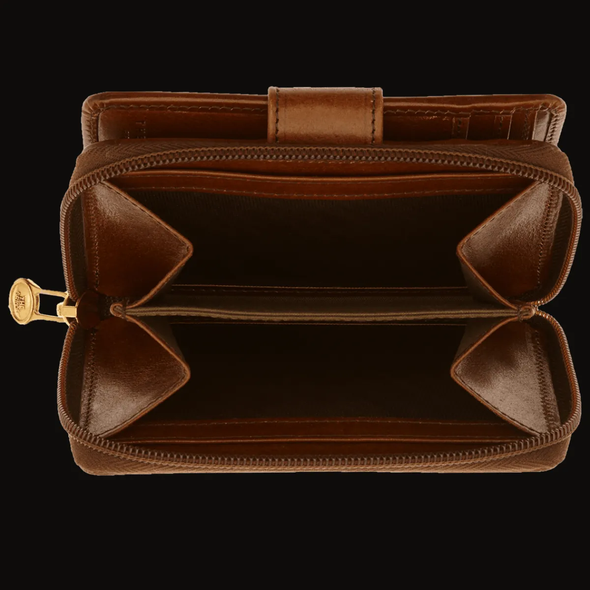 Portafogli in pelle donna piccolo con portamonete-The Bridge Discount