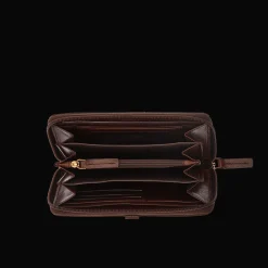 Portafogli in pelle donna con portamonete-The Bridge Outlet