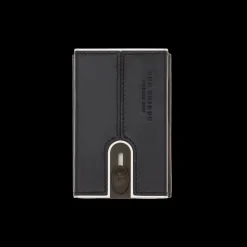 Portcarte in pelle a scatto con protezione rfid-The Bridge Outlet