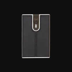 Portcarte in pelle a scatto con protezione rfid-The Bridge
