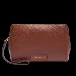 Pouch in pelle da polso con zip medium size-The Bridge Clearance