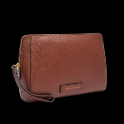 Pouch in pelle da polso con zip medium size-The Bridge Clearance