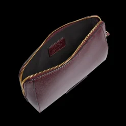 Pouch in pelle da polso con zip medium size-The Bridge
