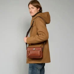 Tracolla in pelle uomo-The Bridge Outlet