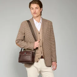 Tracolla in pelle uomo-The Bridge Sale