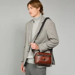Tracolla in pelle uomo-The Bridge New