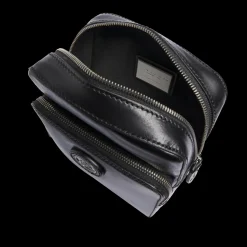 Tracolla in pelle uomo con zip frontale-The Bridge New
