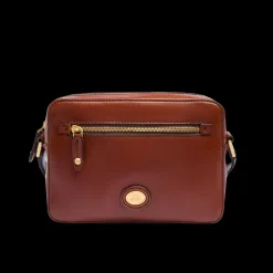 Tracolla in pelle uomo con zip frontale-The Bridge Best